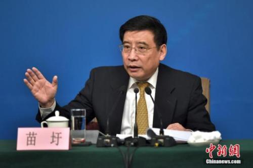 資料圖：苗圩。<a target='_blank' href='http://www.chinanews.com/'>中新社</a>記者金碩攝