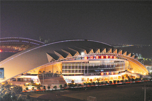 東新區(qū)夜色璀璨，如詩如畫